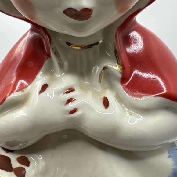 Vintage Hull Little Red Riding Hood Cookie Jar 1940's Pat. Des. No. 135889 USA - Picture 5 of 12